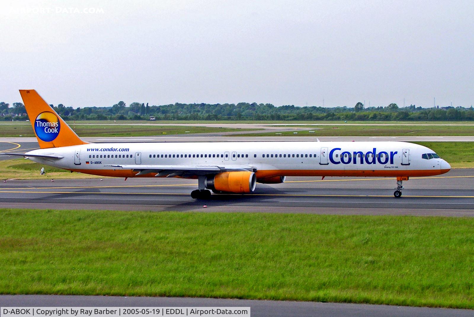 D-ABOK, 2000 Boeing 757-330 C/N 29020, D-ABOK   Boeing 757-330 [29020] (Condor) Dusseldorf Int'l~D 19/05/2005