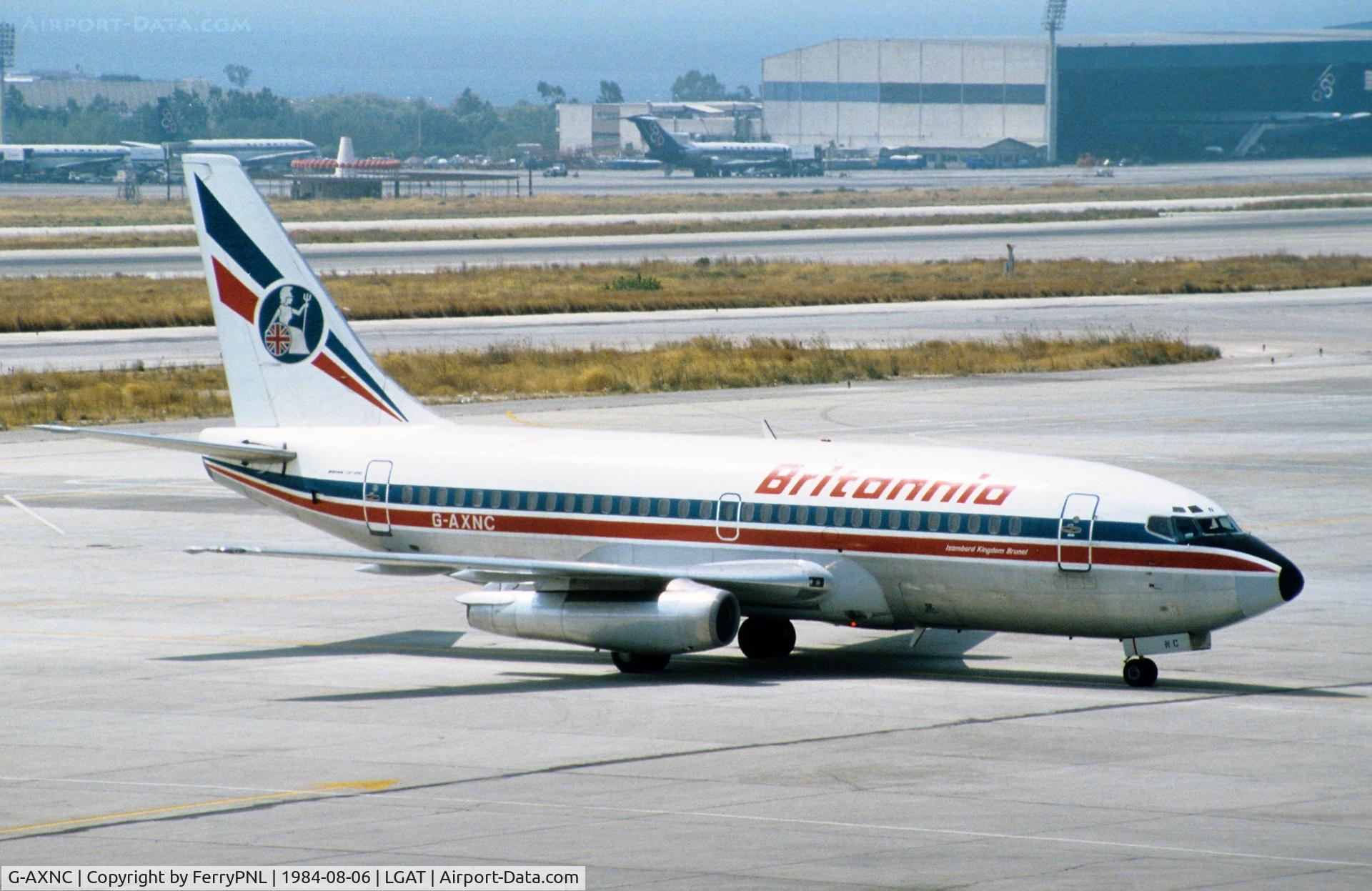 G-AXNC, 1969 Boeing 737-204 C/N 20417, Arrival of Britannia B732
