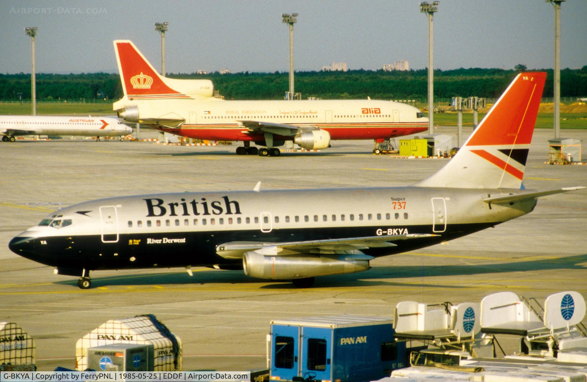G-BKYA, 1984 Boeing 737-236 C/N 23159, BA B732 in a experimental livery.