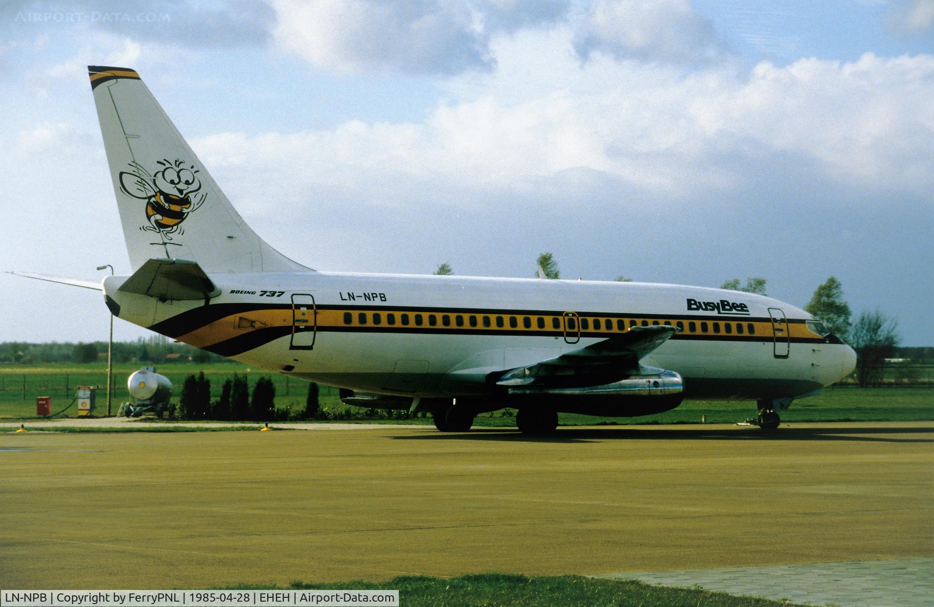 LN-NPB, 1979 Boeing 737-2R4C C/N 21763, Arrival of Busy Bee B732