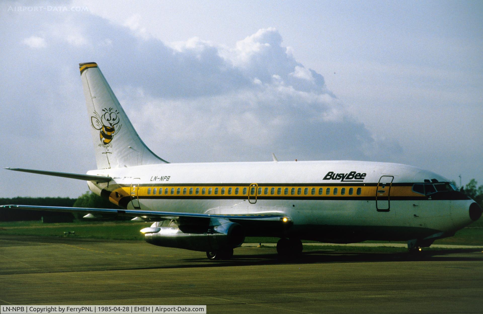 LN-NPB, 1979 Boeing 737-2R4C C/N 21763, Busy Bee B732 taxiing-in
