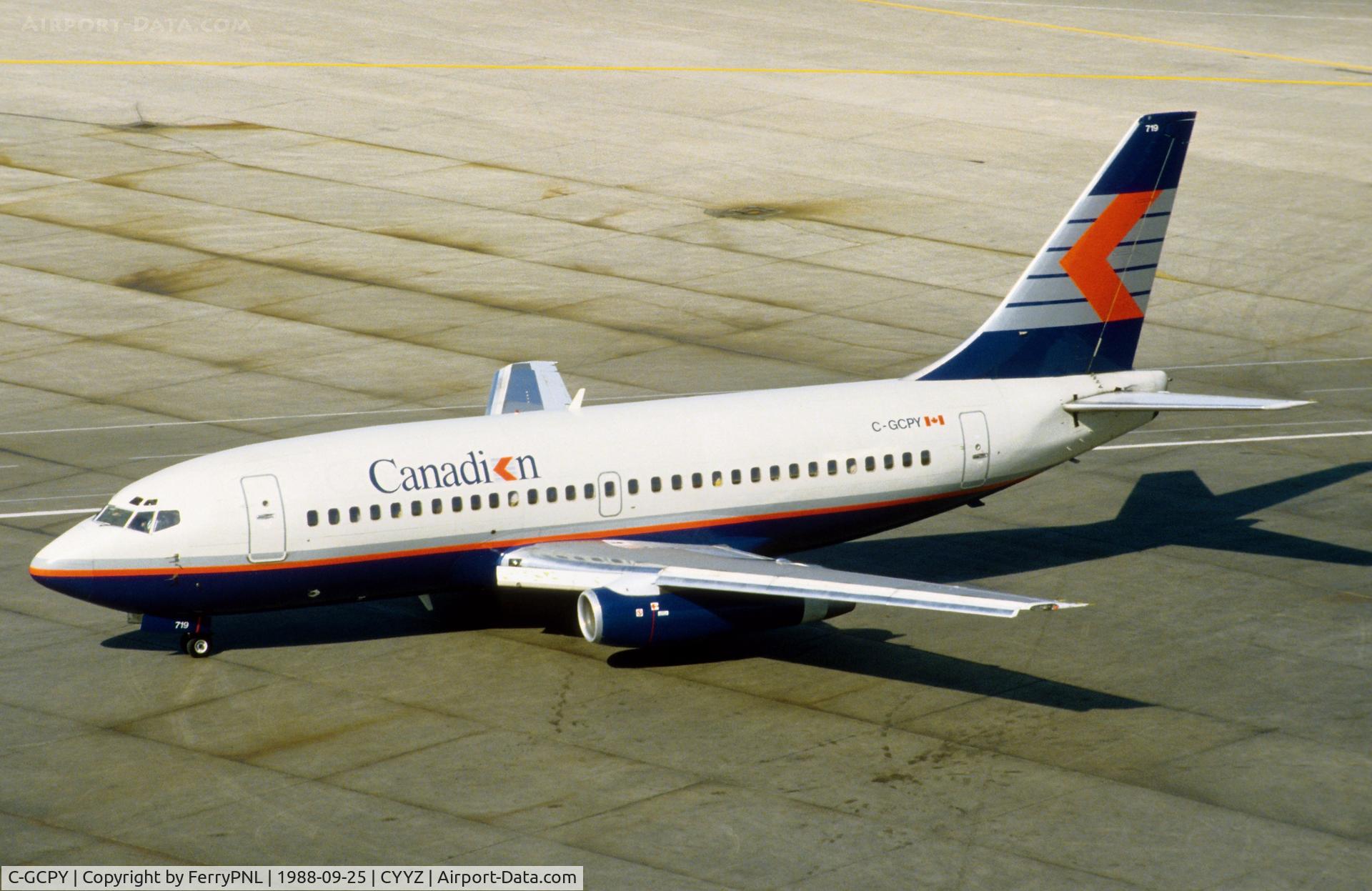 C-GCPY, 1981 Boeing 737-217(A) C/N 22342, Canadian B732