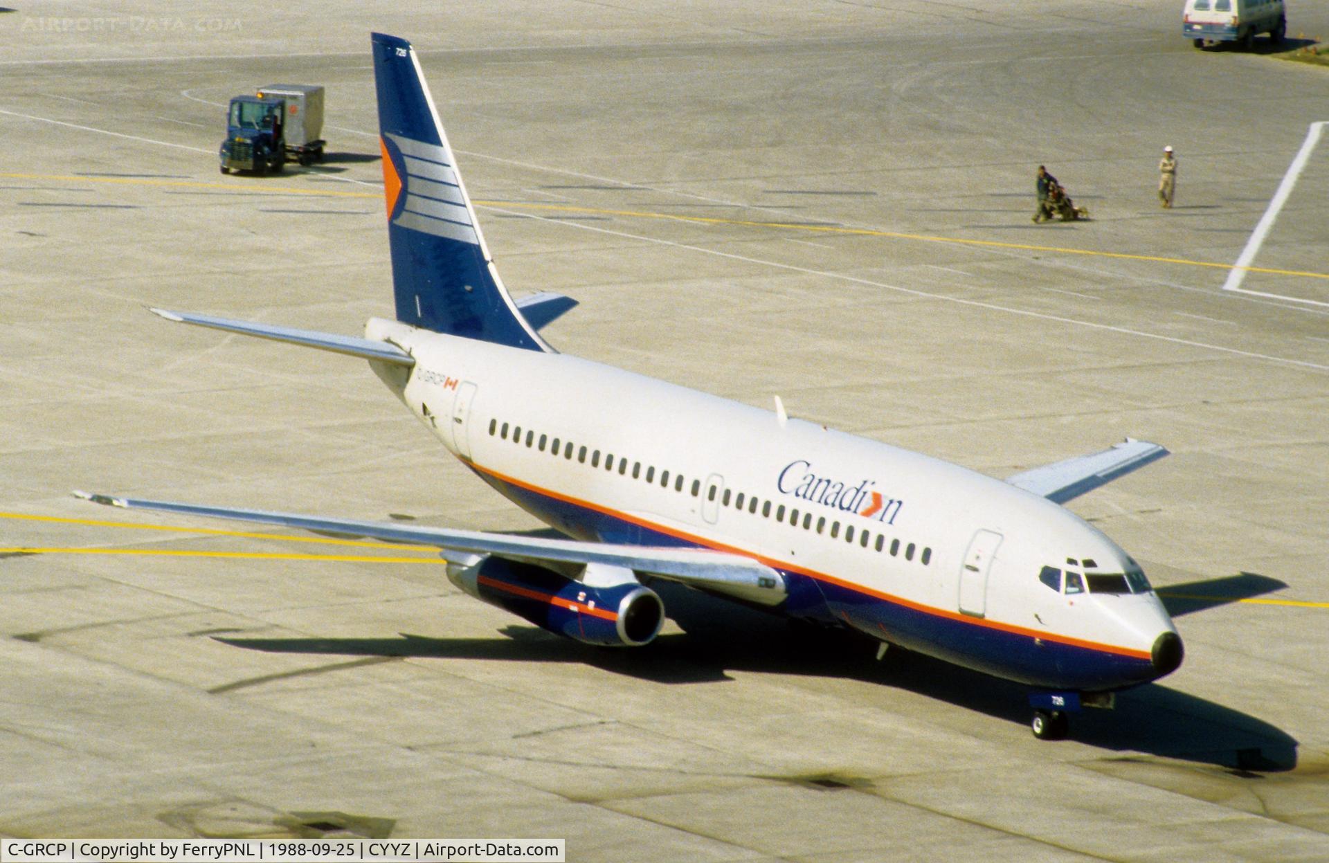 C-GRCP, 1977 Boeing 737-2K2 C/N 21397, Arrival of Canadian B732