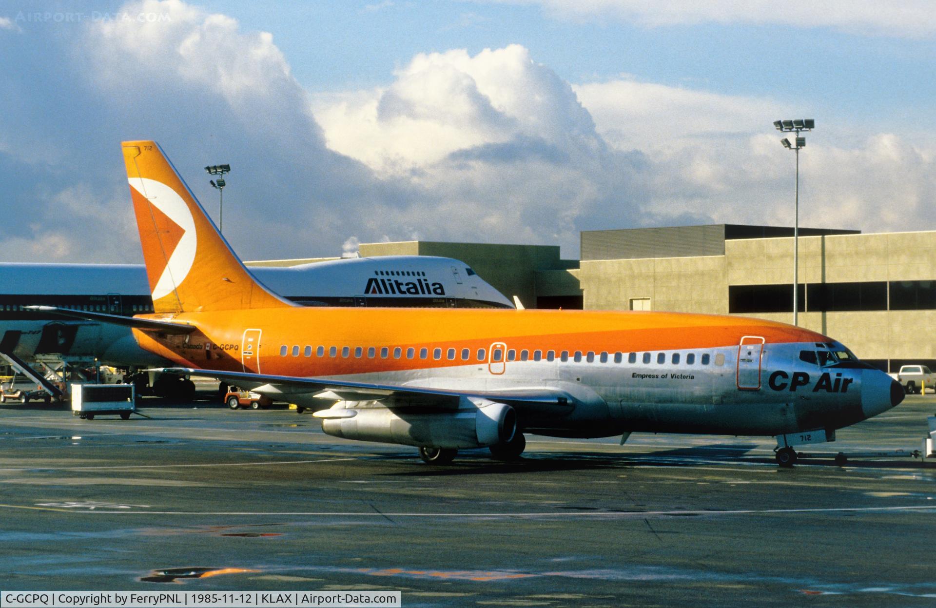 C-GCPQ, 1980 Boeing 737-217 C/N 22256, CP Air B732 pushed-back