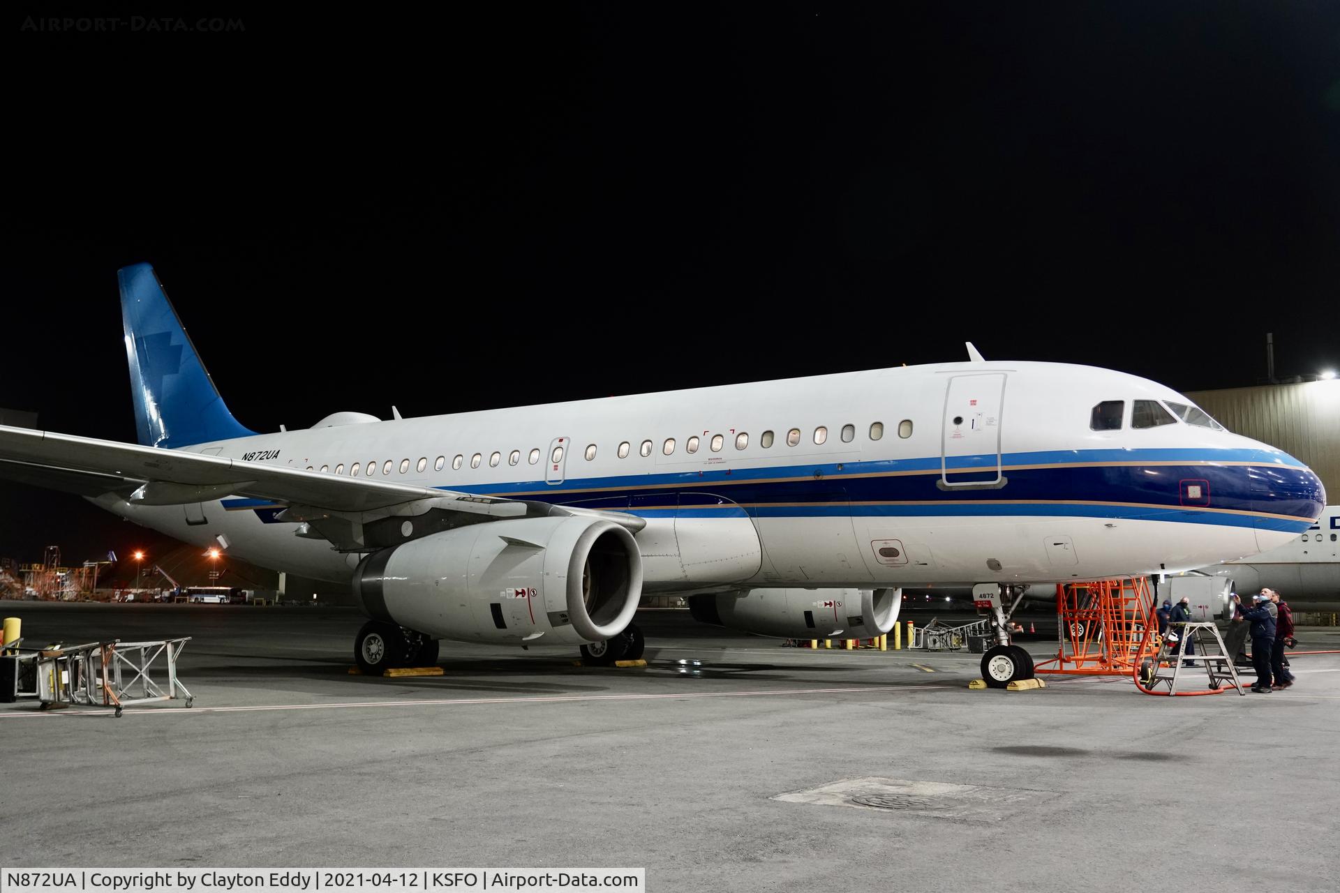 N872UA, 2003 Airbus A319-132 C/N 1986, SFO 2021.