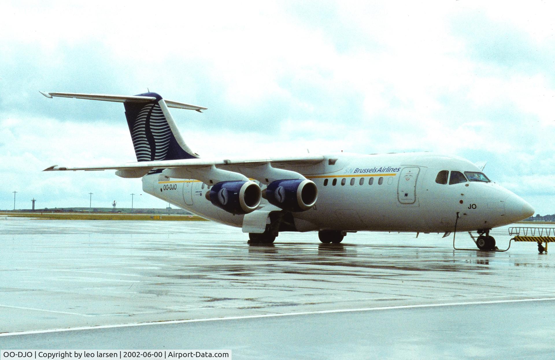 OO-DJO, 1995 British Aerospace Avro 146-RJ85 C/N E.2279, Unknown juni 2002
