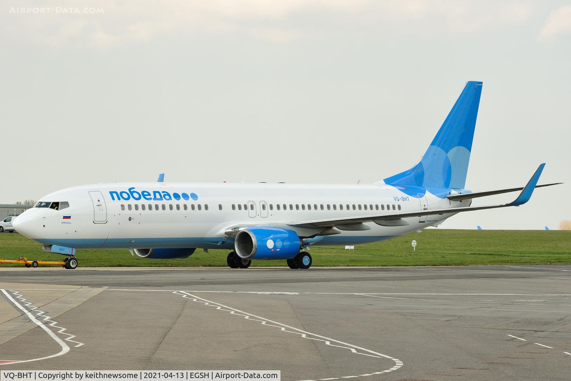 VQ-BHT, 2018 Boeing 737-8LJ C/N 41235, Removed from spray shop with Probeda colour scheme.