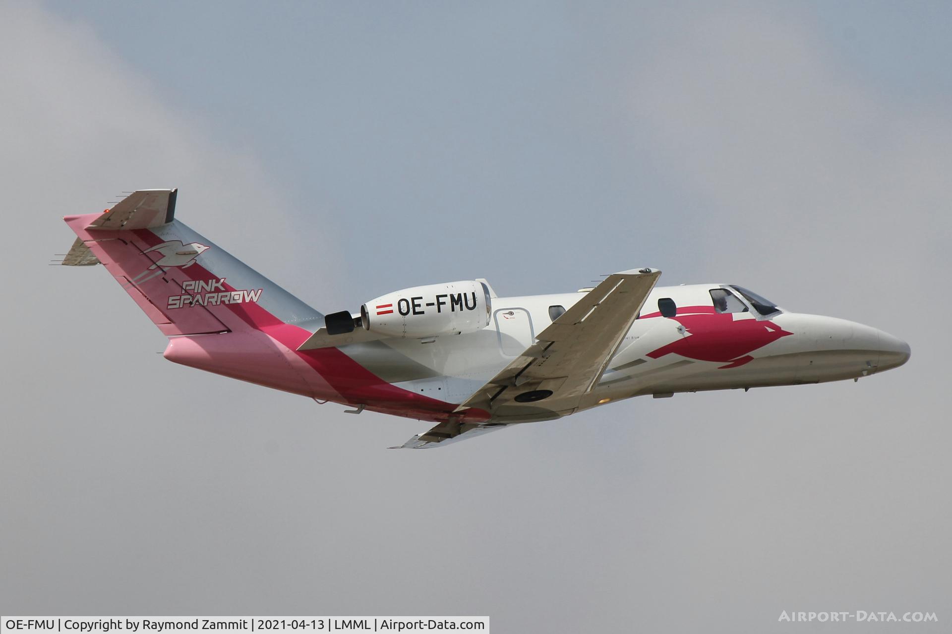 OE-FMU, 1993 Cessna 525 CitationJet C/N 525-0040, Cessna 525 Citationjet OE-FMU Pink Sparrow