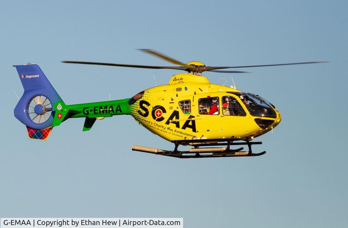 G-EMAA, 2005 Eurocopter EC-135T-2 C/N 0448, G-EMAA Scottish Charity Air Ambulance at Aberdeen EGPD