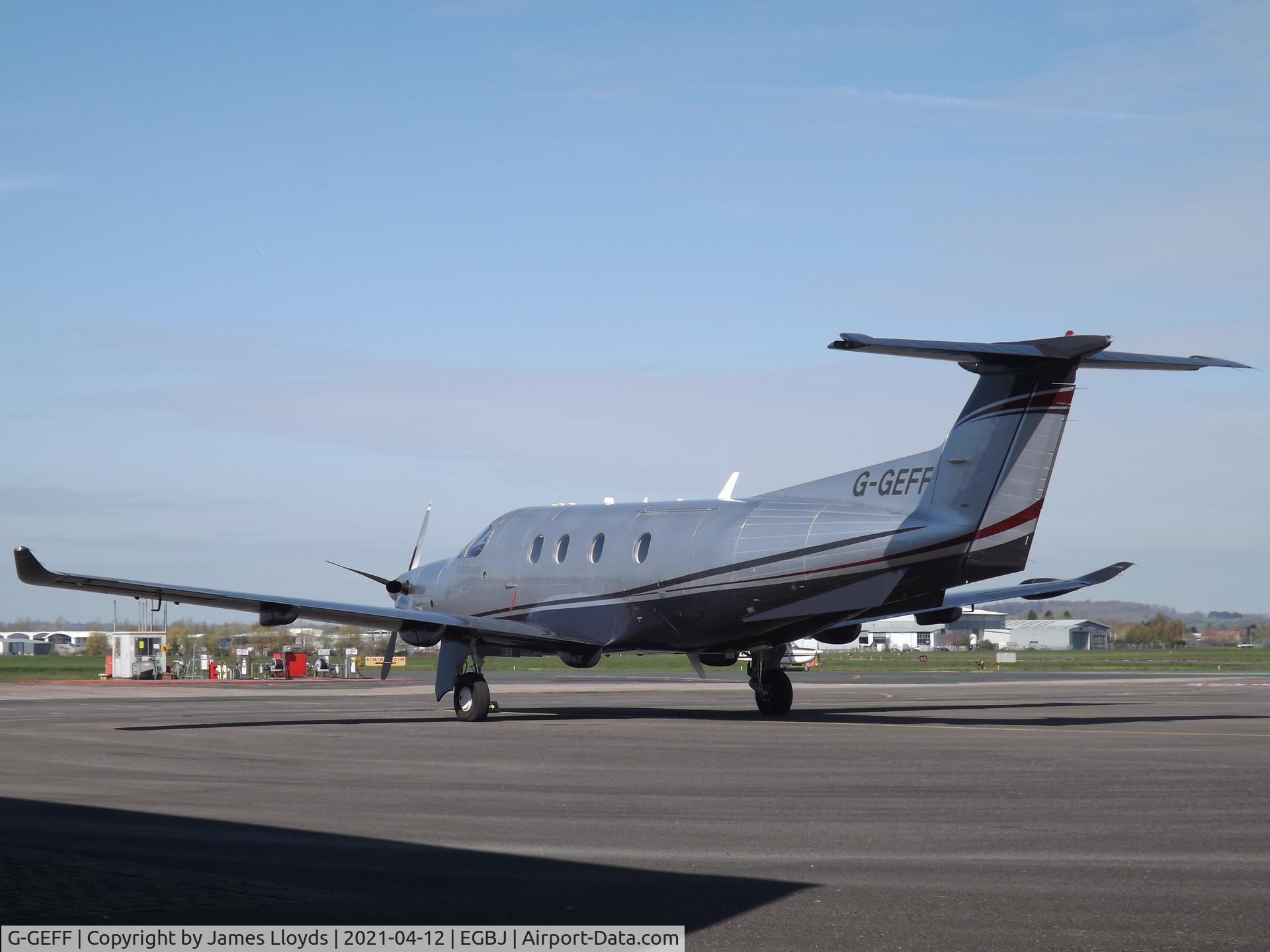 G-GEFF, 2012 Pilatus PC-12/47E C/N 1359, At Gloucestershire Airport.