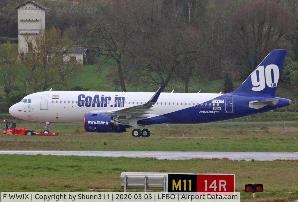 F-WWIX, 2020 Airbus A320-271N C/N 9598, C/n 9598 - To be VT-WJS
