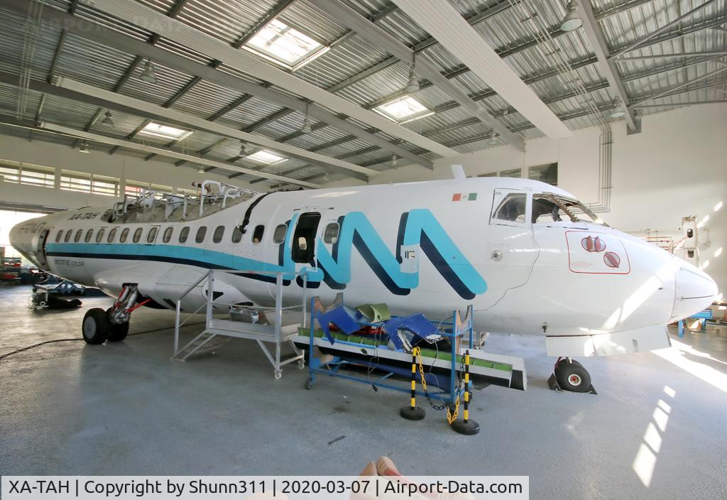 XA-TAH, 1995 ATR 42-500 C/N 471, Used as an instructional airframe in Lycée St-Exypery near Toulouse-Blagnac Airport.