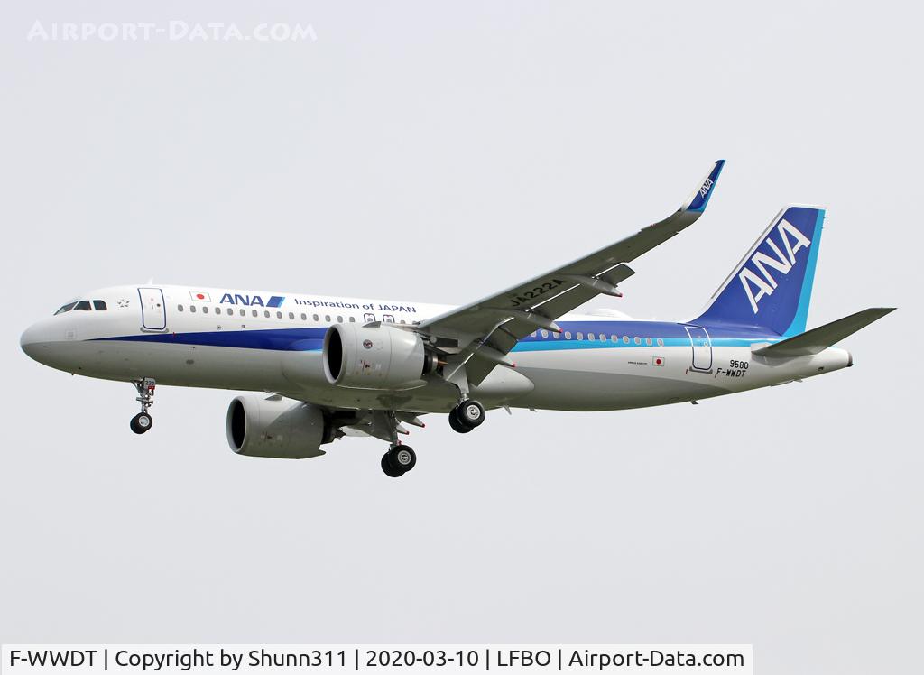 F-WWDT, 2020 Airbus A320-271N C/N 9580, C/n 9580 - To be JA222A