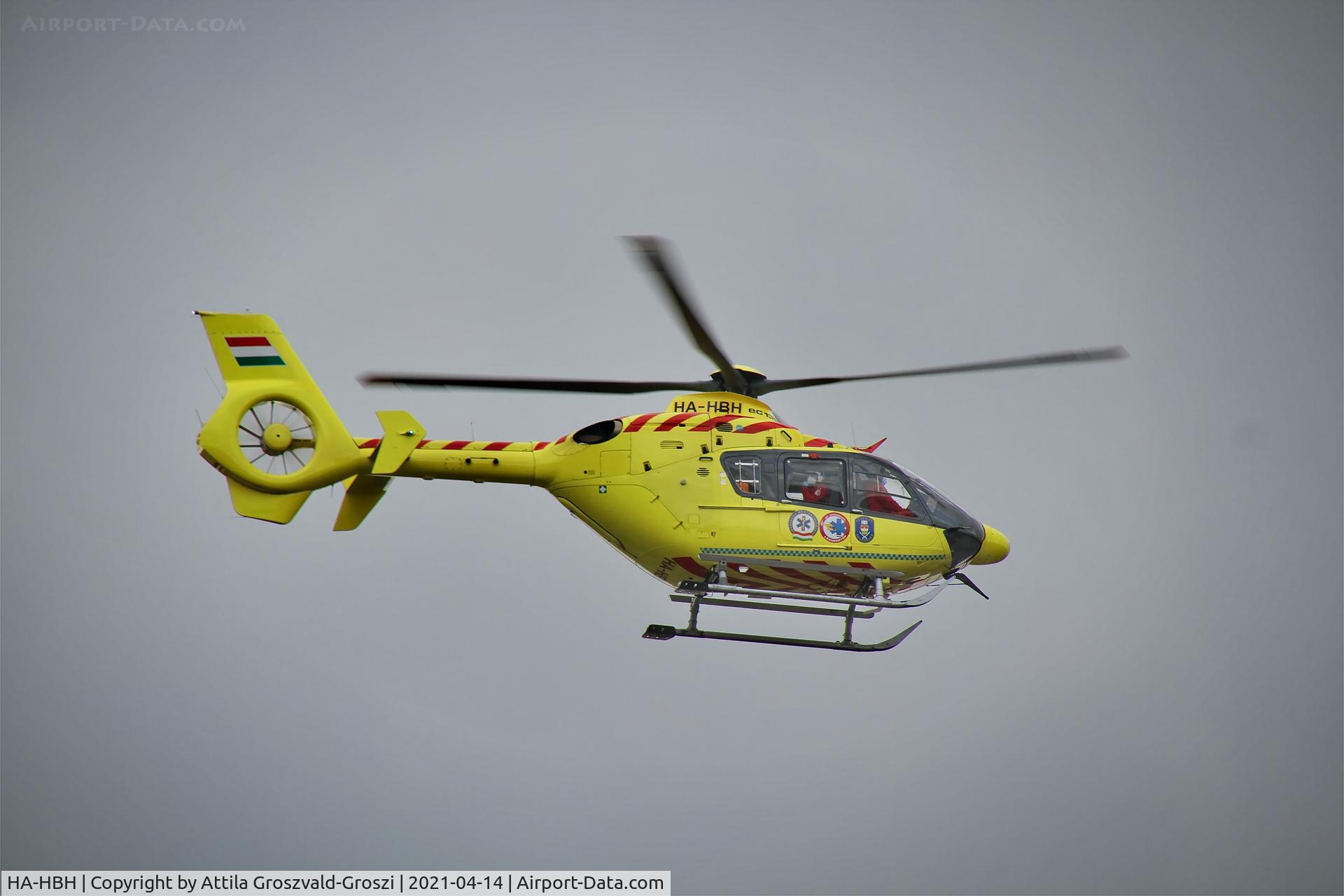 HA-HBH, Airbus Helicopters EC-135P2+ C/N 0356, Take-off from the roof dock of Veszprém Hospital. Veszprém, Hungary