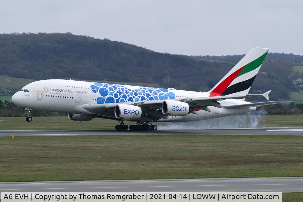 A6-EVH, 2018 Airbus A380-842 C/N 257, Emirates Airbus A380