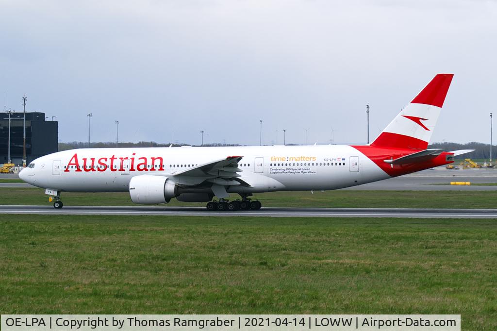 OE-LPA, 1997 Boeing 777-2Z9/ER C/N 28698, Austrian Airlines Boeing 777-200