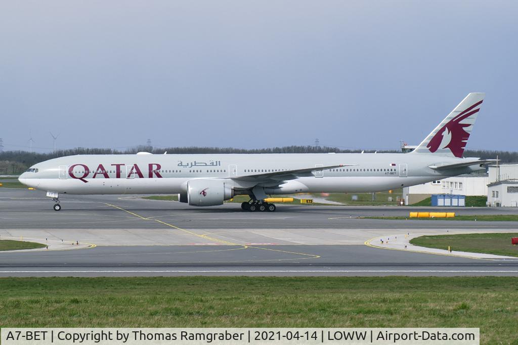 A7-BET, 2018 Boeing 777-3DZ/ER C/N 64087, Qatar Airways Boeing 777-300