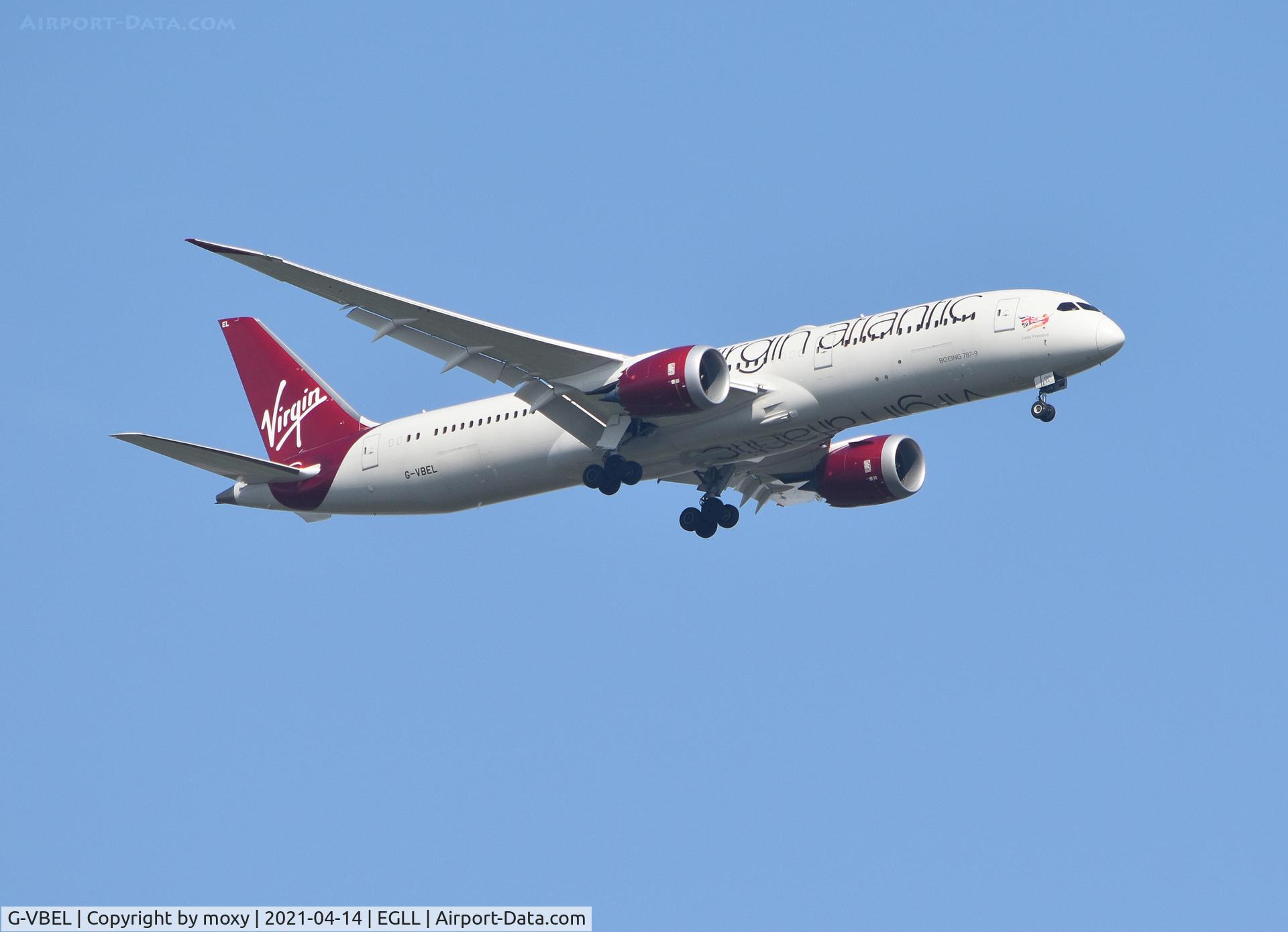 G-VBEL, 2018 Boeing 787-9 Dreamliner C/N 37980, Boeing 787-9 Dreamliner on finals to 9R London Heathrow.