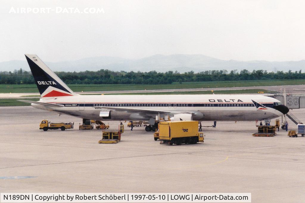 N189DN, 1996 Boeing 767-332 C/N 25990, N189DN @ LOWG 1997