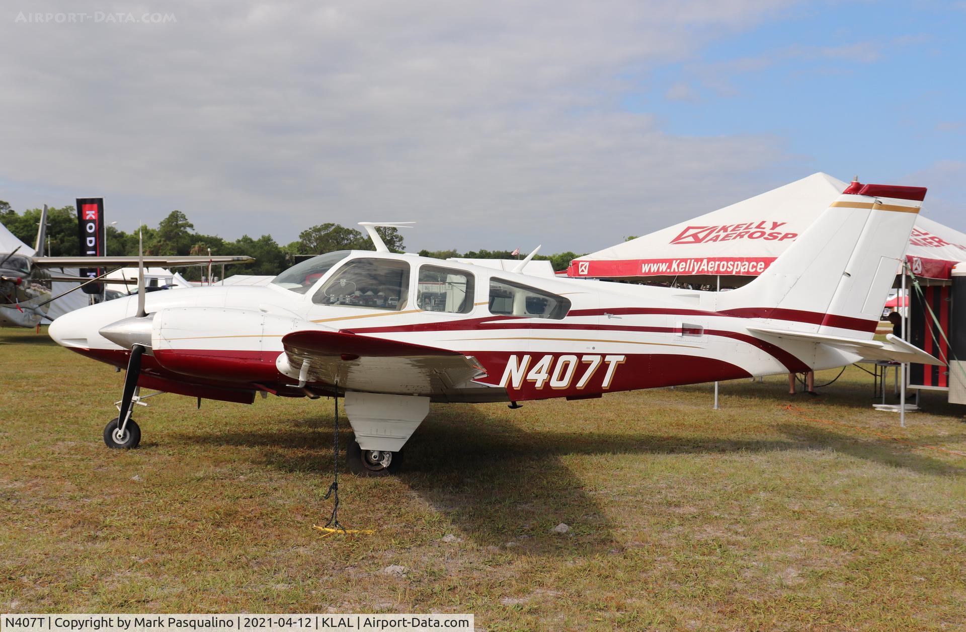 N407T, 1966 Beech C55 Baron (95-C55) C/N TE-231, Beech C55