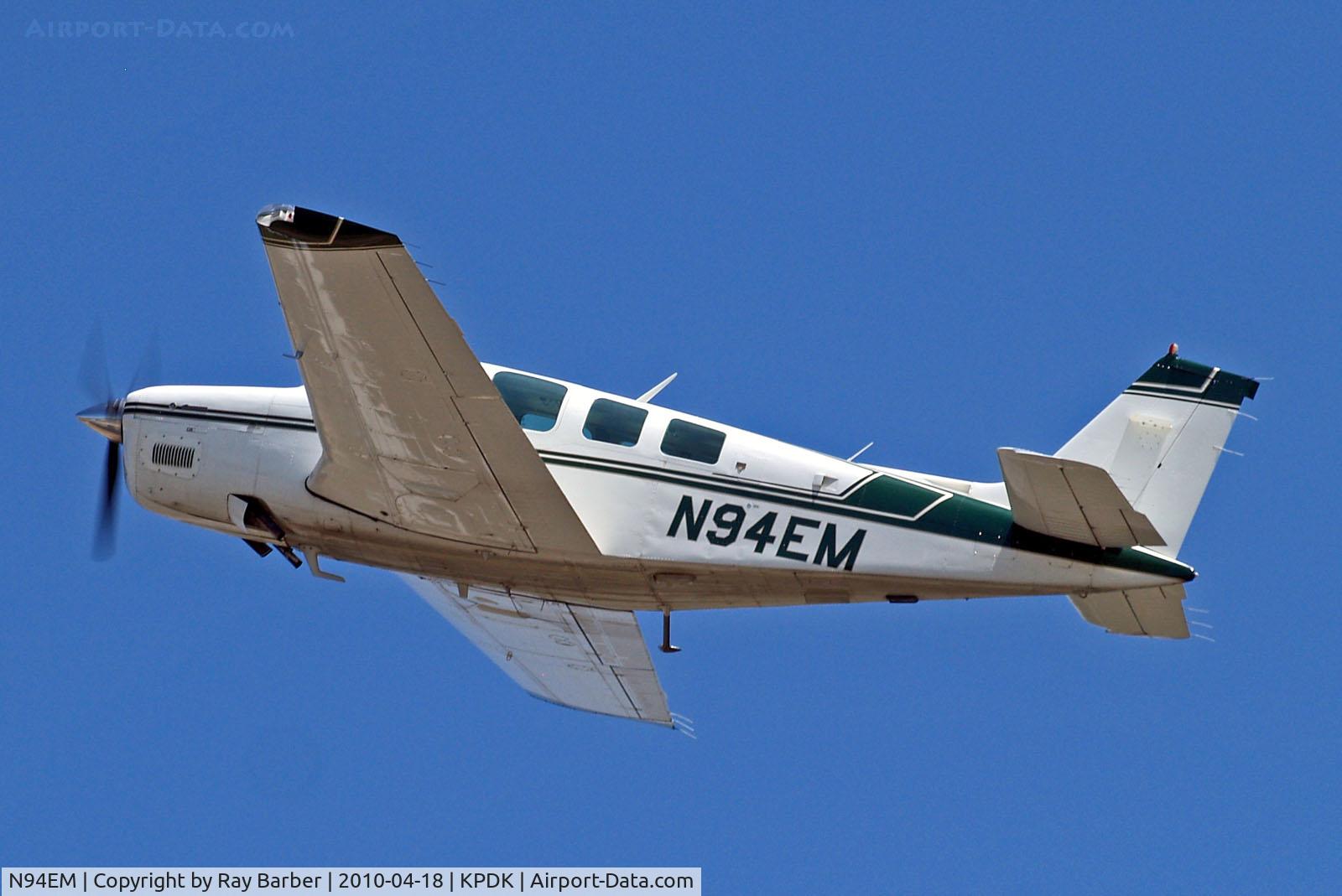 N94EM, 1982 Beech A36 Bonanza 36 C/N E-2011, N94EM   Beech A36 Bonanza 36 [E-2011] Atlanta-Dekalb Peachtree~N 18/04/2010