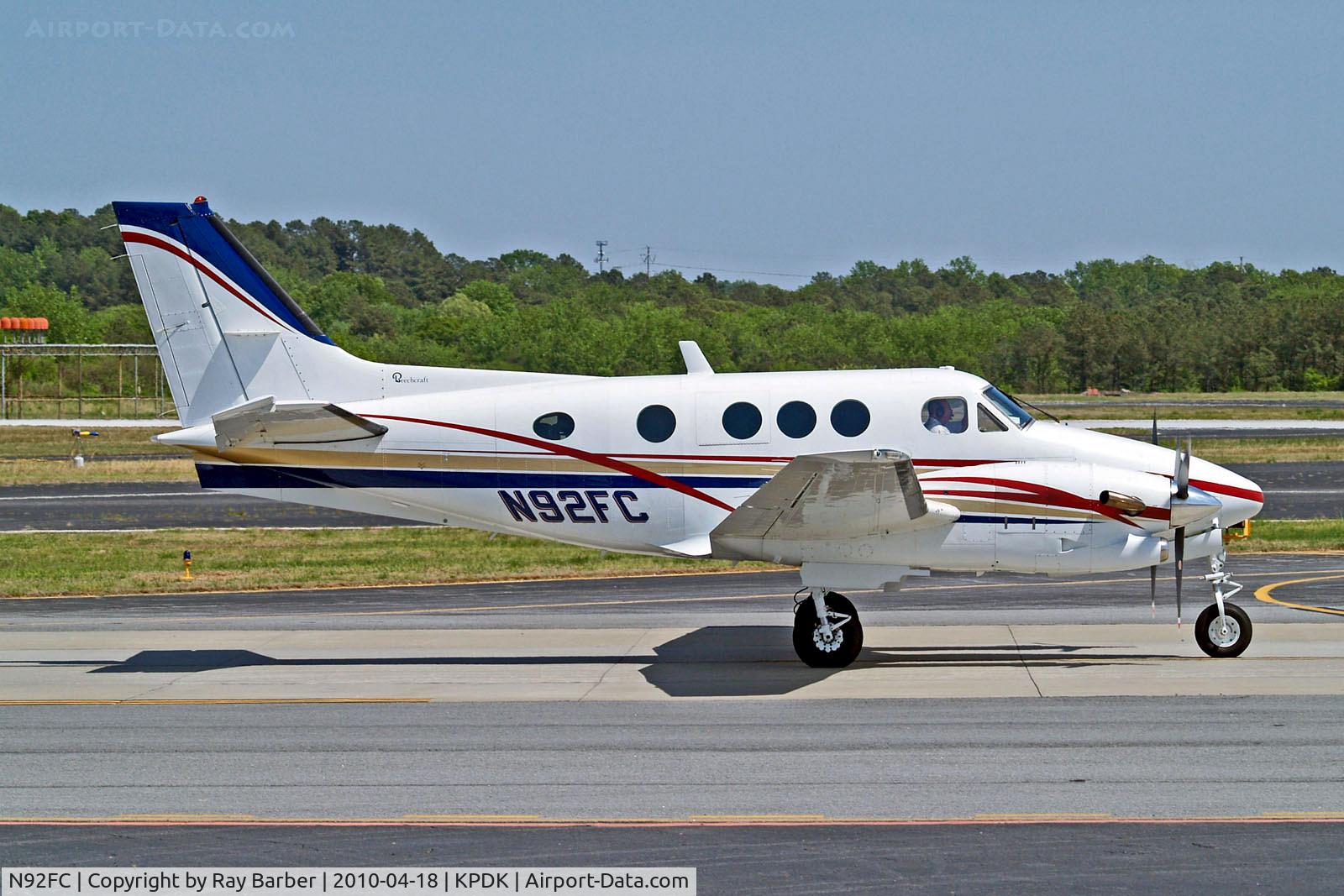 N92FC, 1990 Beech C90A King Air C/N LJ-1235, N92FC   Beech C90A King Air  [LJ-1235] Atlanta-Dekalb Peachtree~N 18/04/2010
