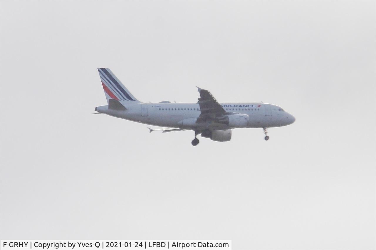 F-GRHY, 2001 Airbus A319-111 C/N 1616, Airbus A319-111, Long approach rwy 23, Bordeaux-Mérignac airport (LFBD-BOD)