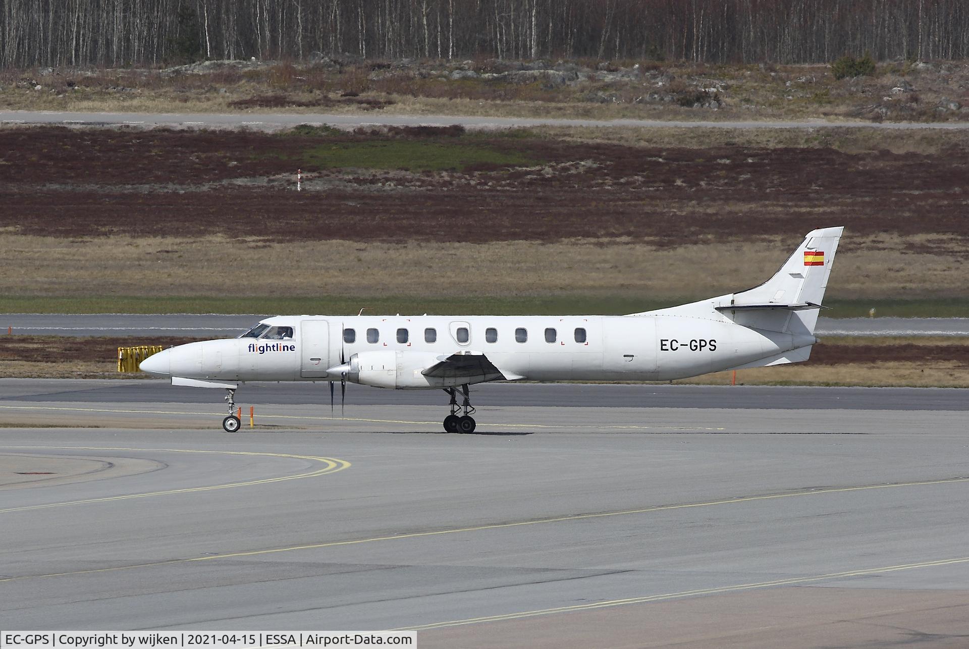 EC-GPS, 1988 Fairchild SA-227AC Metro III C/N AC-722, Taxiway X