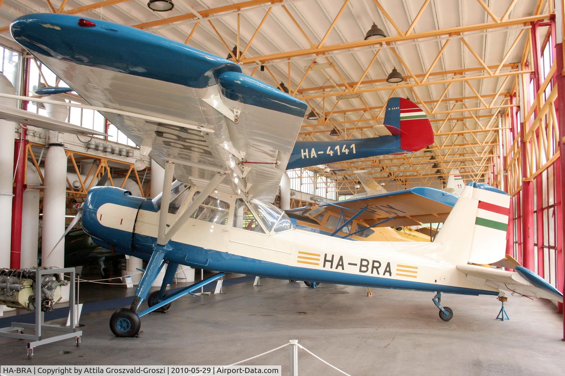 HA-BRA, 1958 Aero L-60B Brigadyr C/N 150909, Budapest is a traffic museum, a Petöfi hall. Hungary
