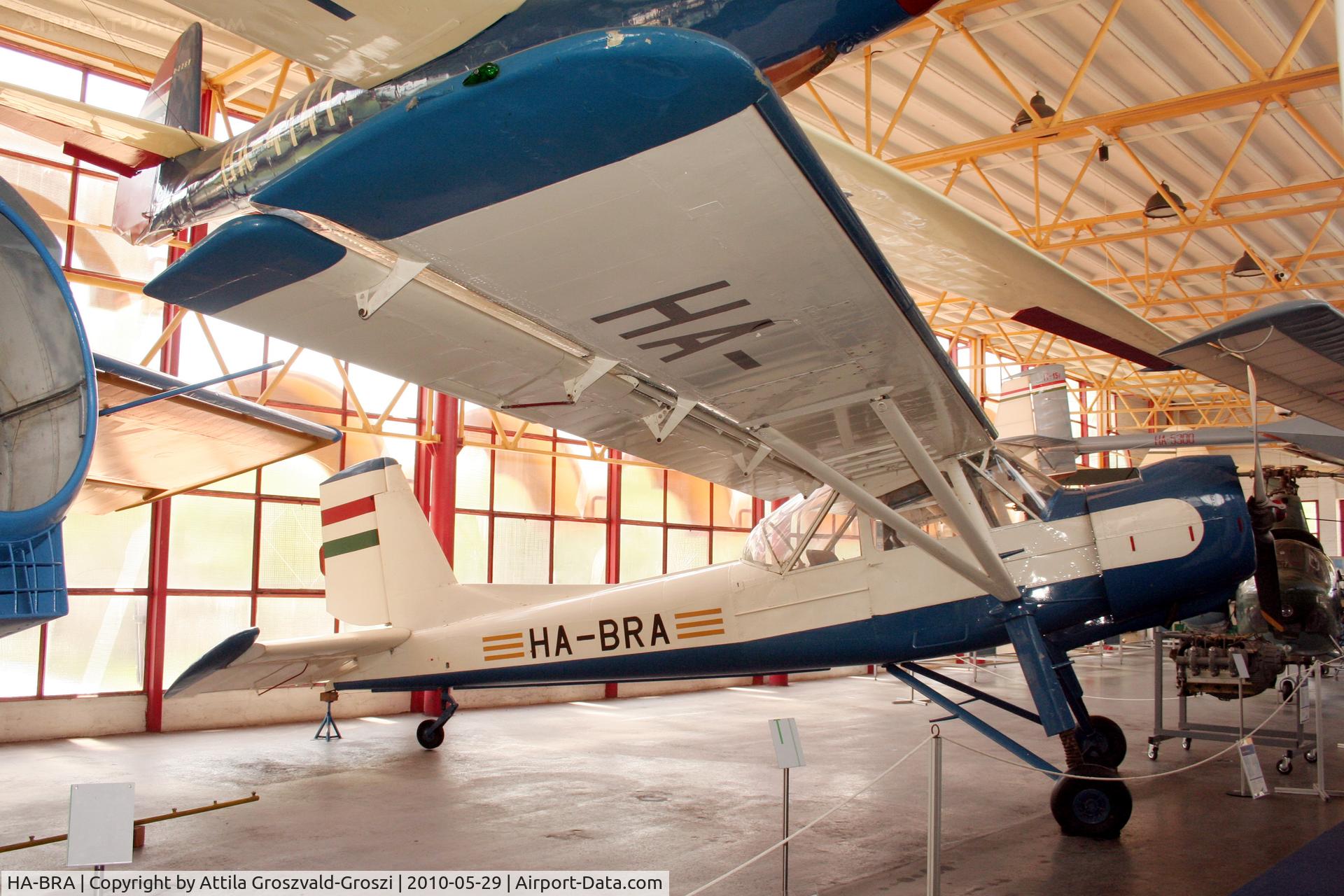 HA-BRA, 1958 Aero L-60B Brigadyr C/N 150909, Budapest is a traffic museum, a Petöfi hall. Hungary