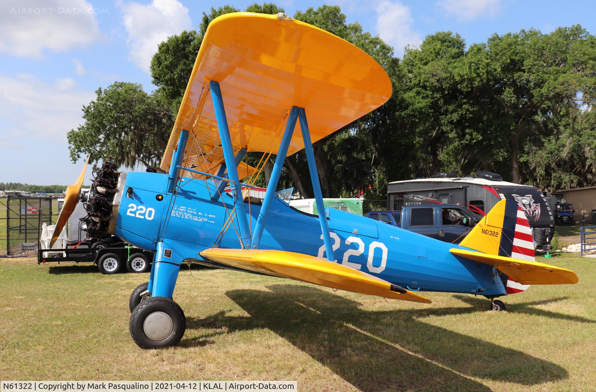 N61322, 1941 Boeing A75N1(PT17) C/N 75-1635, Stearman