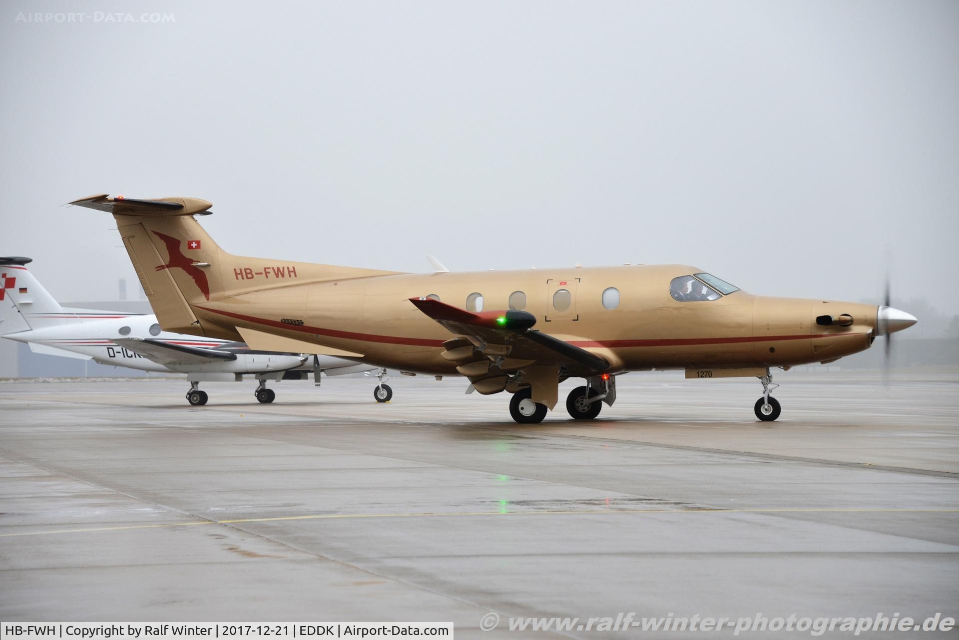 HB-FWH, 2011 Pilatus PC-12/47E C/N 1420, Pilatus PC-12-47E - Pilatus Flugzeugwerke - 1270 - HB-FWH - 21.12.2017 - CGN