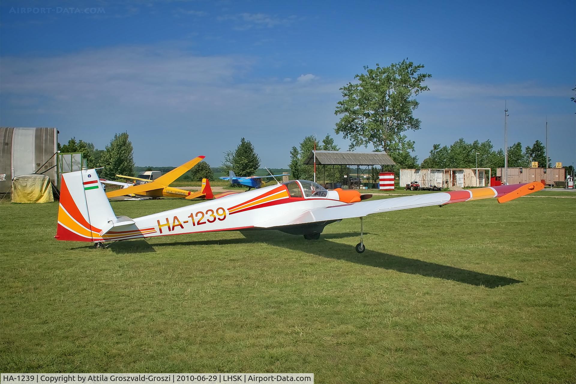 HA-1239, 1972 Scheibe SF-25D Falke C/N 4838D, LHSK - Siófok-Kiliti Airport, Hungary