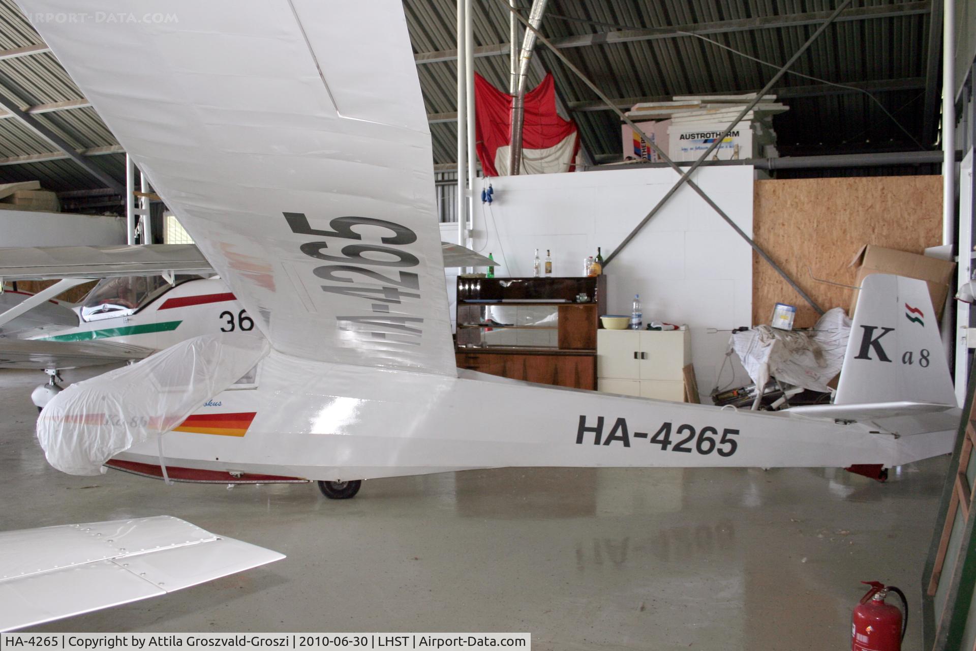 HA-4265, 1969 Schleicher Ka-8B C/N 8787, LHST - Szatymaz Airport, Hungary
