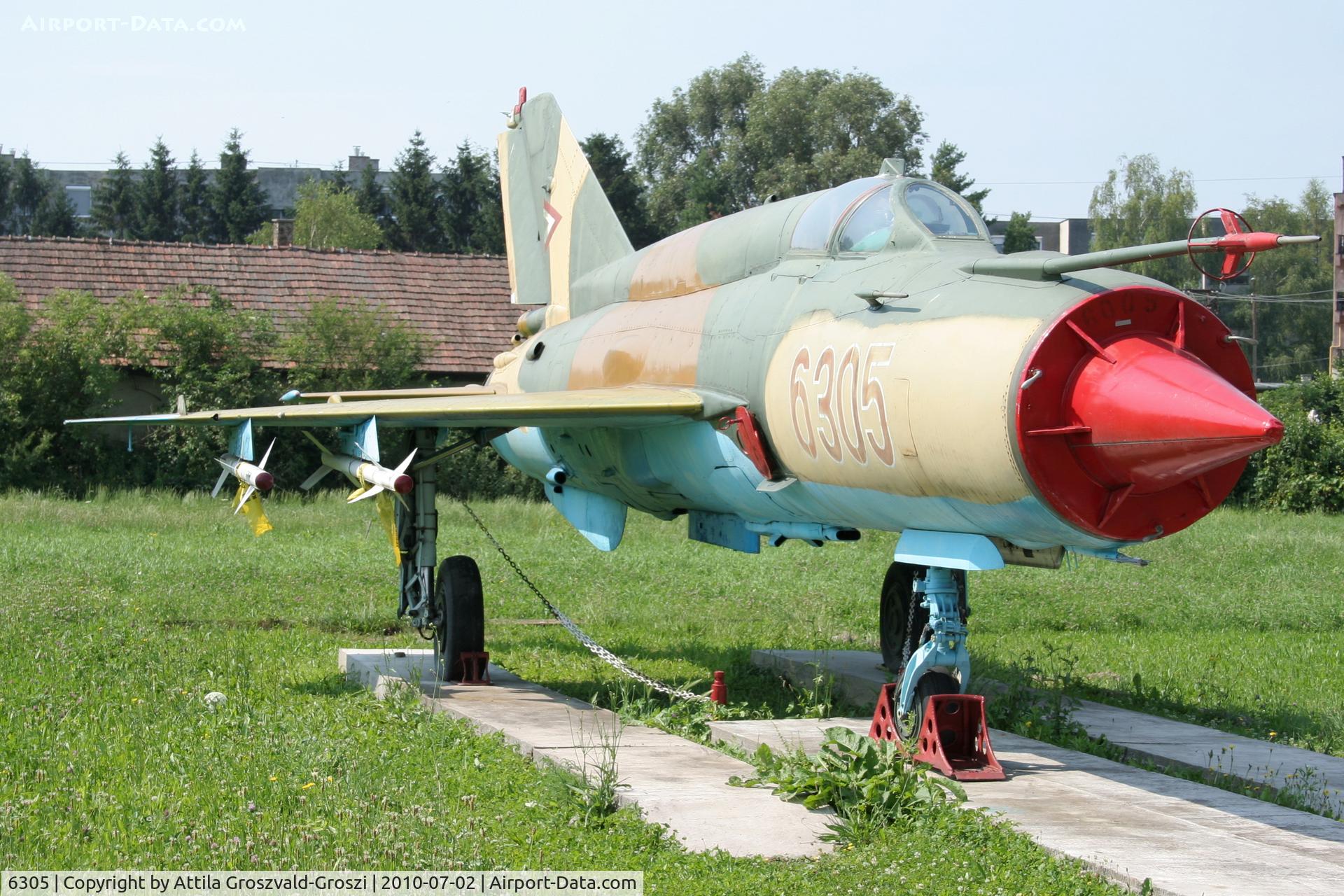 6305, Mikoyan-Gurevich MiG-21bis SAU C/N N75046305/2911, Nagyatád, Military Technical Park - Hungary