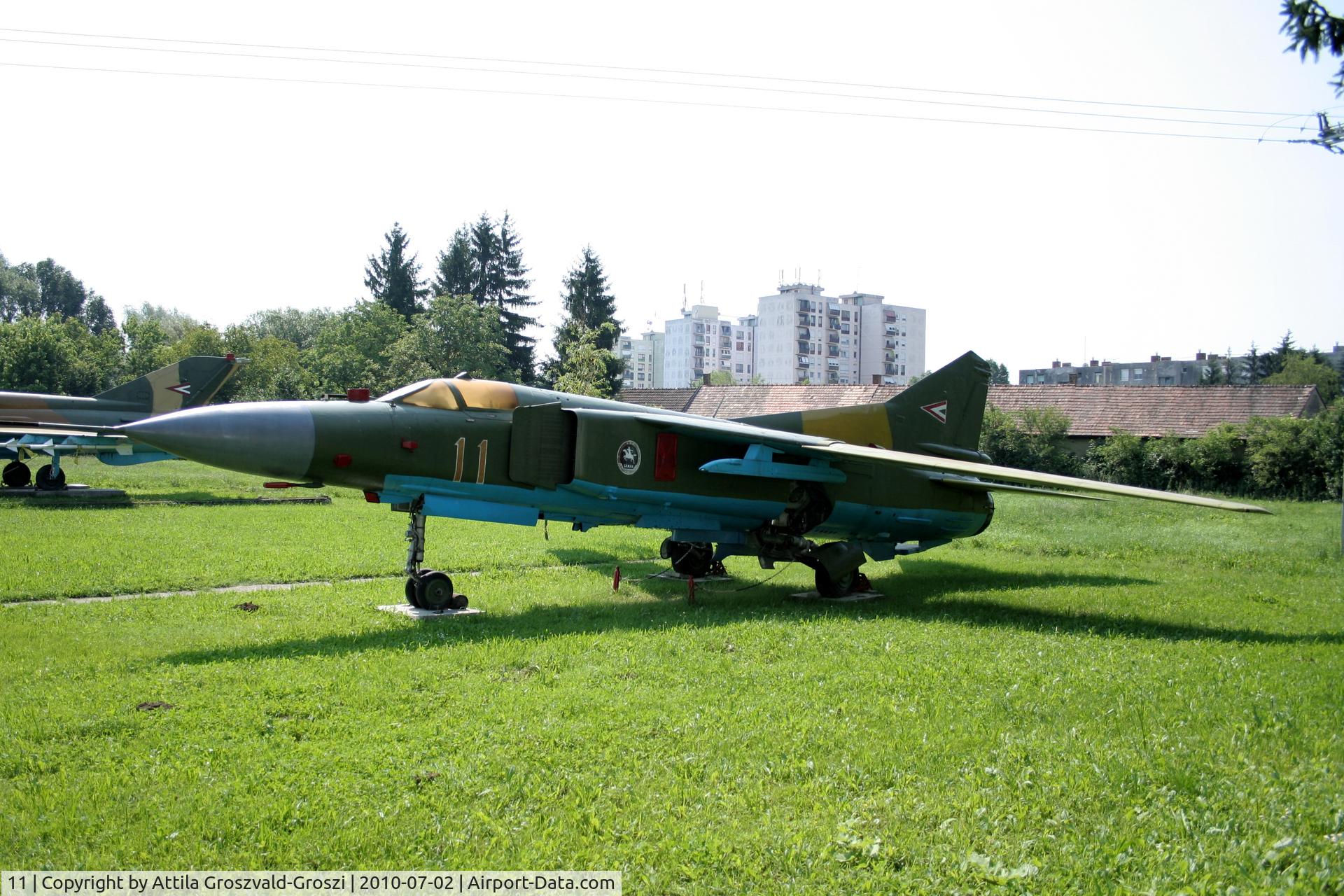 11, 1979 Mikoyan-Gurevich MiG-23MF C/N 0390217172, Nagyatád, Military Technical Park - Hungary