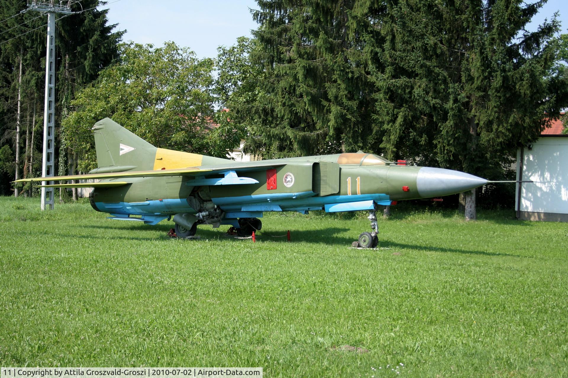 11, 1979 Mikoyan-Gurevich MiG-23MF C/N 0390217172, Nagyatád, Military Technical Park - Hungary