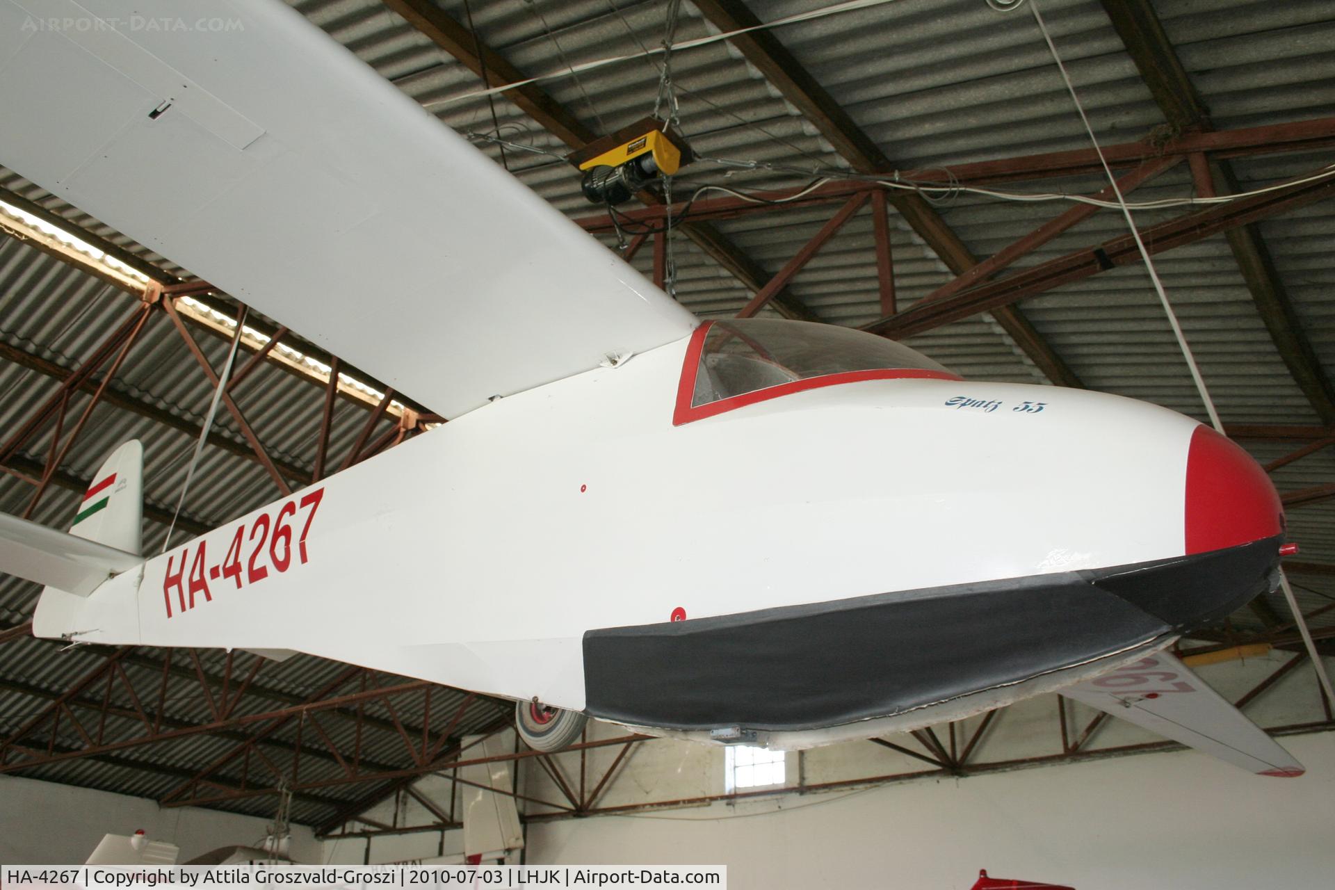 HA-4267, Scheibe L-Spatz 55 C/N R250/H264, LHJK - Jakabszállás Airport, Hungary