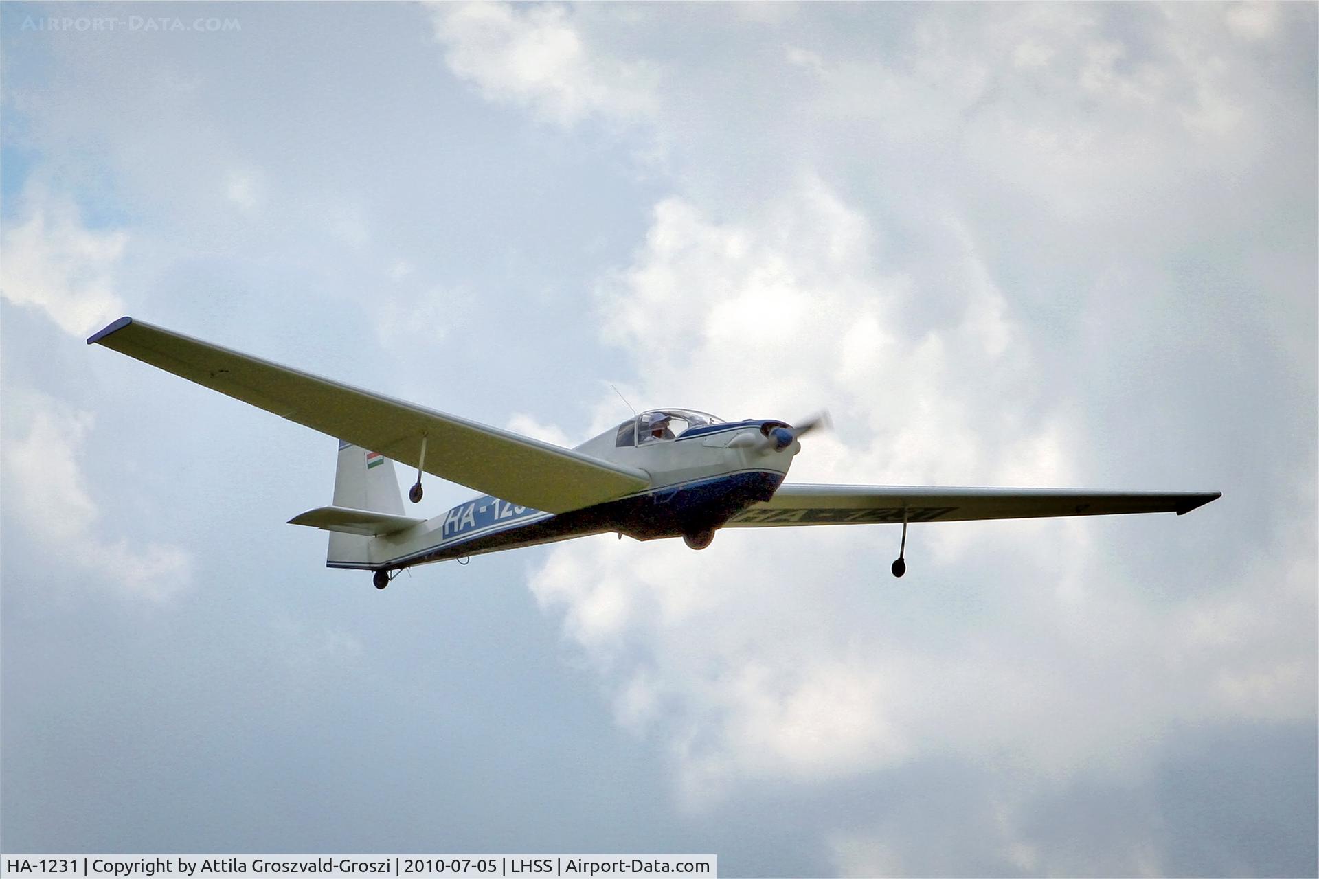 HA-1231, 1972 Scheibe SF-25C Falke C/N 4439, LHSS - Szolnok-Szanda Airport, Hungary