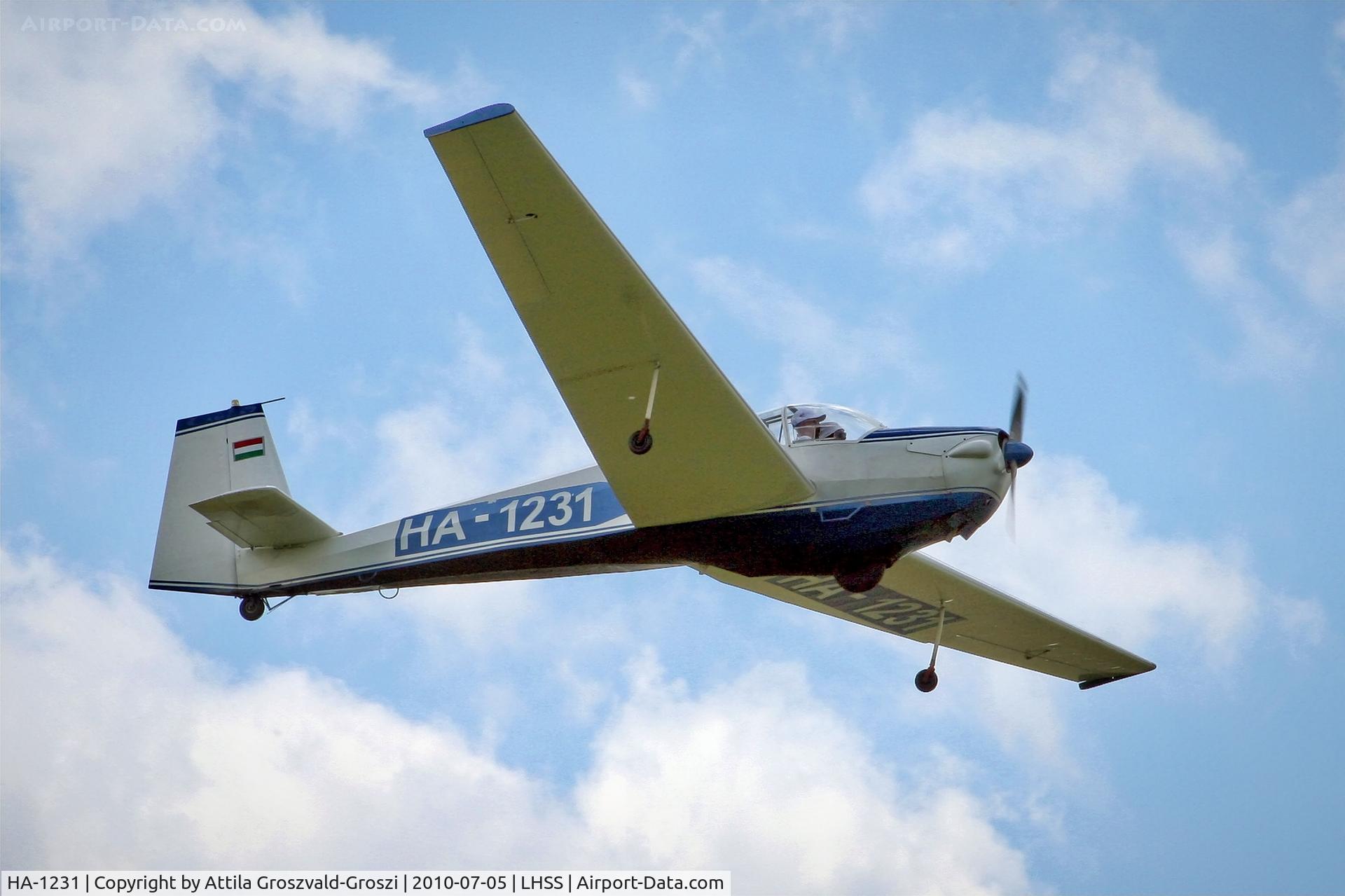 HA-1231, 1972 Scheibe SF-25C Falke C/N 4439, LHSS - Szolnok-Szanda Airport, Hungary