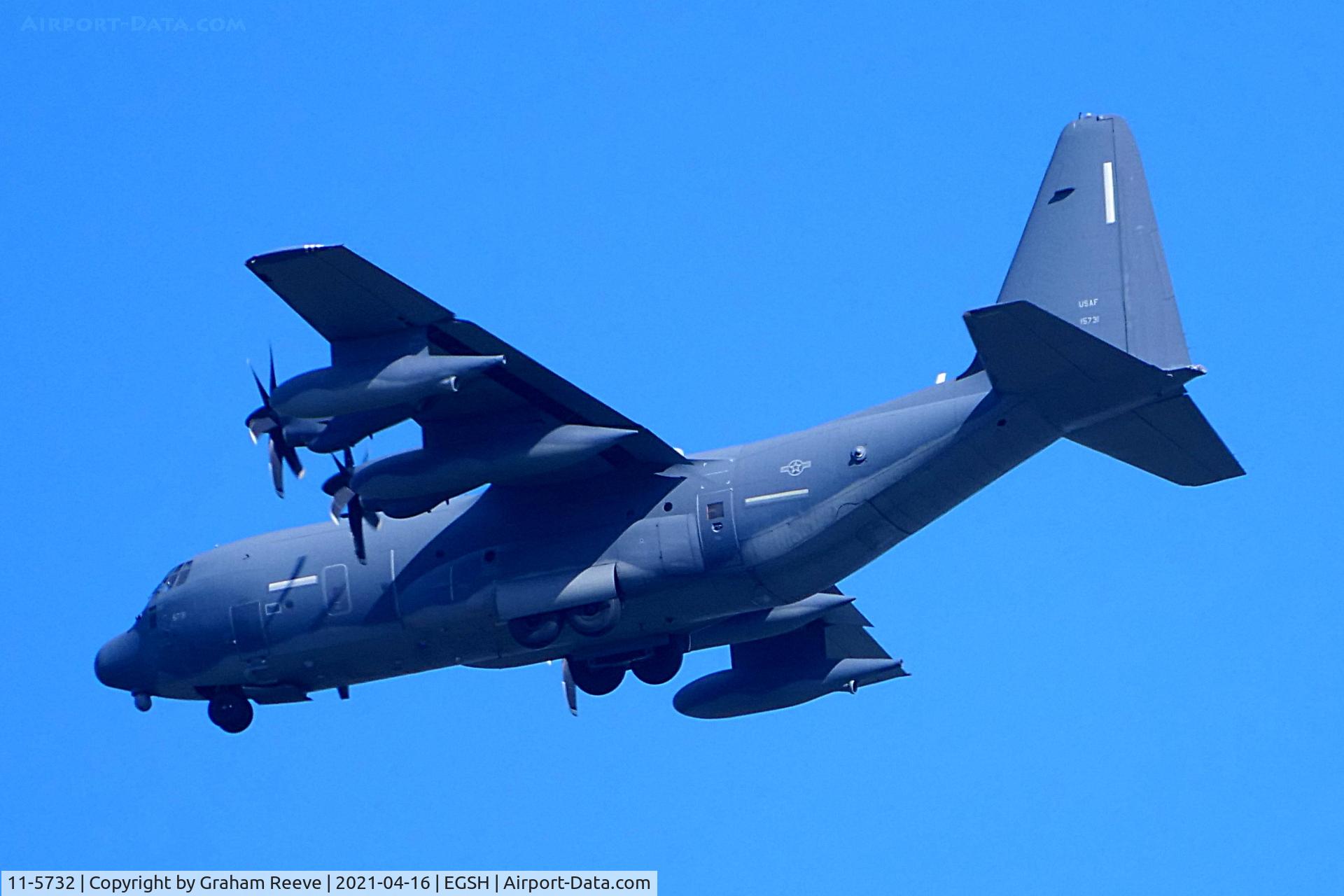 11-5731, 2013 Lockheed MC-130J C/N 382-5731, In the circuit at Norwich.