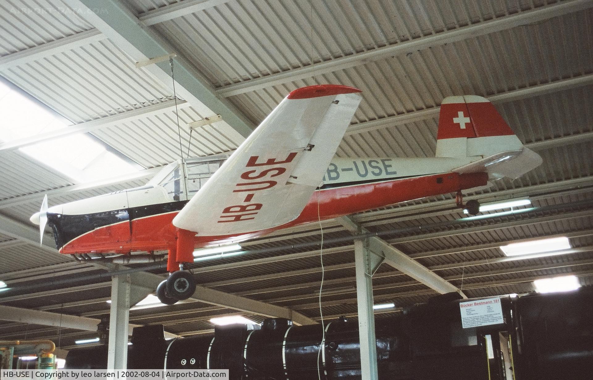HB-USE, 1949 Bucker (Zlin) Z-381 (C-106) Bestmann C/N 325, Sinsheim Museum 4.8.2002