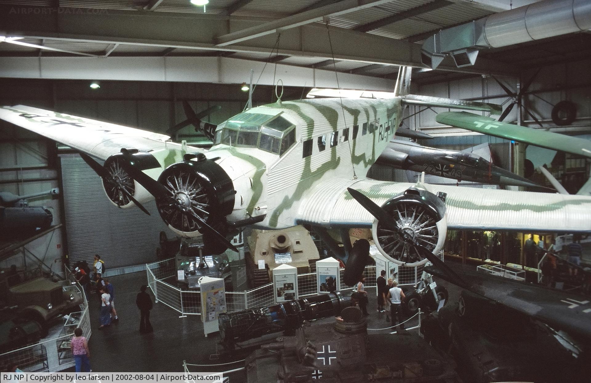 RJ NP, 1948 Casa 352L (Ju-52/3m) C/N 50, Sinsheim Museum 4.8.2002.Fake code ex  N9012P + T.2B-140