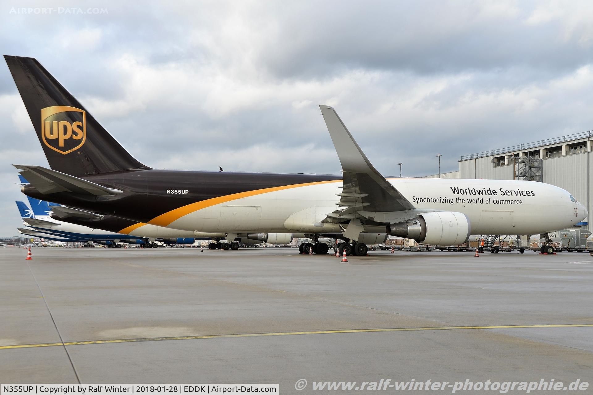 N355UP, 2013 Boeing 767-34AF C/N 37863, Boeing 767-34A(ER) - 5X UPS United Parcel Service - 37863 - N355UP - 28.01.2018 - CGN