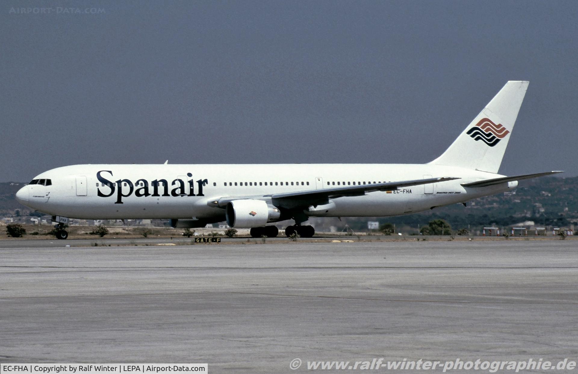 EC-FHA, 1991 Boeing 767-3Y0/ER C/N 25000, Boeing 767-3Y0 - Jk JKK Spanair 'Canaries' - 25000 - EC-FHA - 1997 - PMI