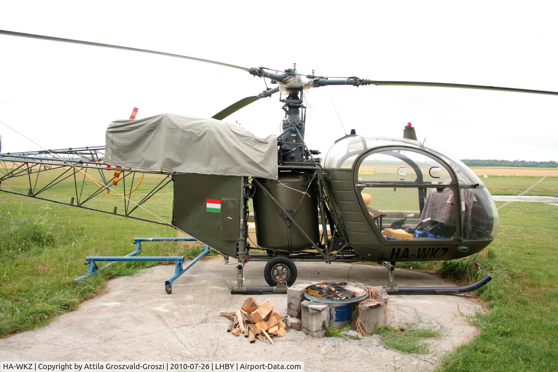 HA-WKZ, 1970 Sud Aviation SA-318C Alouette II C/N 2138/C742, LHBY - Böny Airport, Hungary