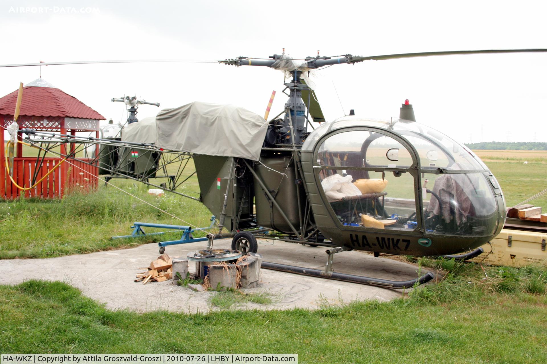 HA-WKZ, 1970 Sud Aviation SA-318C Alouette II C/N 2138/C742, LHBY - Böny Airport, Hungary