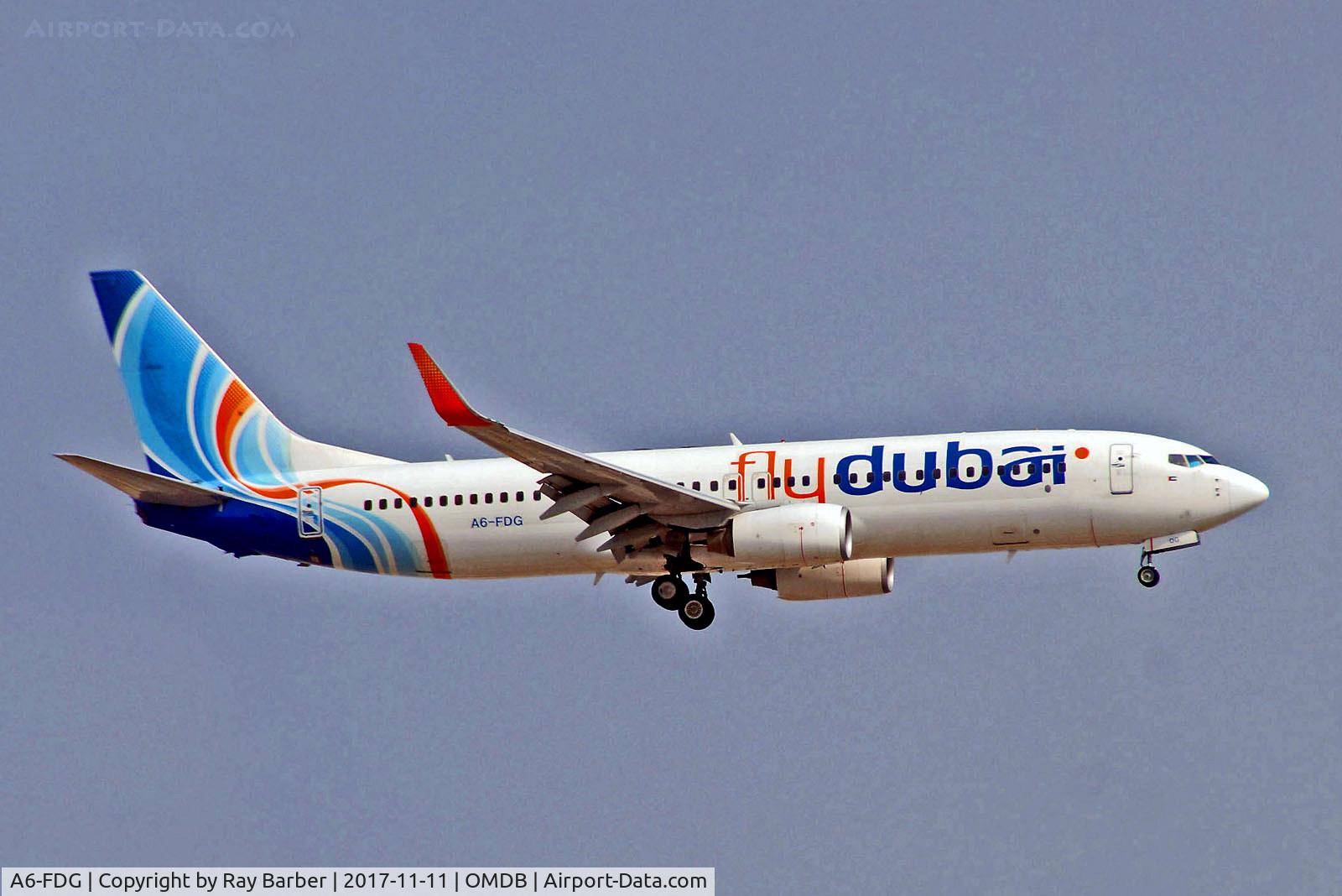 A6-FDG, 2010 Boeing 737-8KN C/N 29636, A6-FDG   Boeing 737-8KN [29636] (Flydubai) Dubai-Int'l~A6 11/11/2017