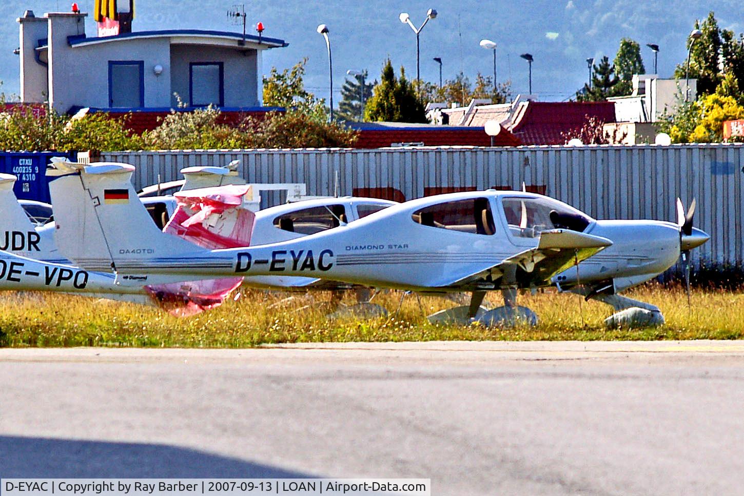 D-EYAC, 2007 Diamond DA-40D Diamond Star C/N D4.298, D-EYAC   Diamond DA.40D Star TDI [D4.298] Wiener Neustadt-Ost~OE 13/09/2007