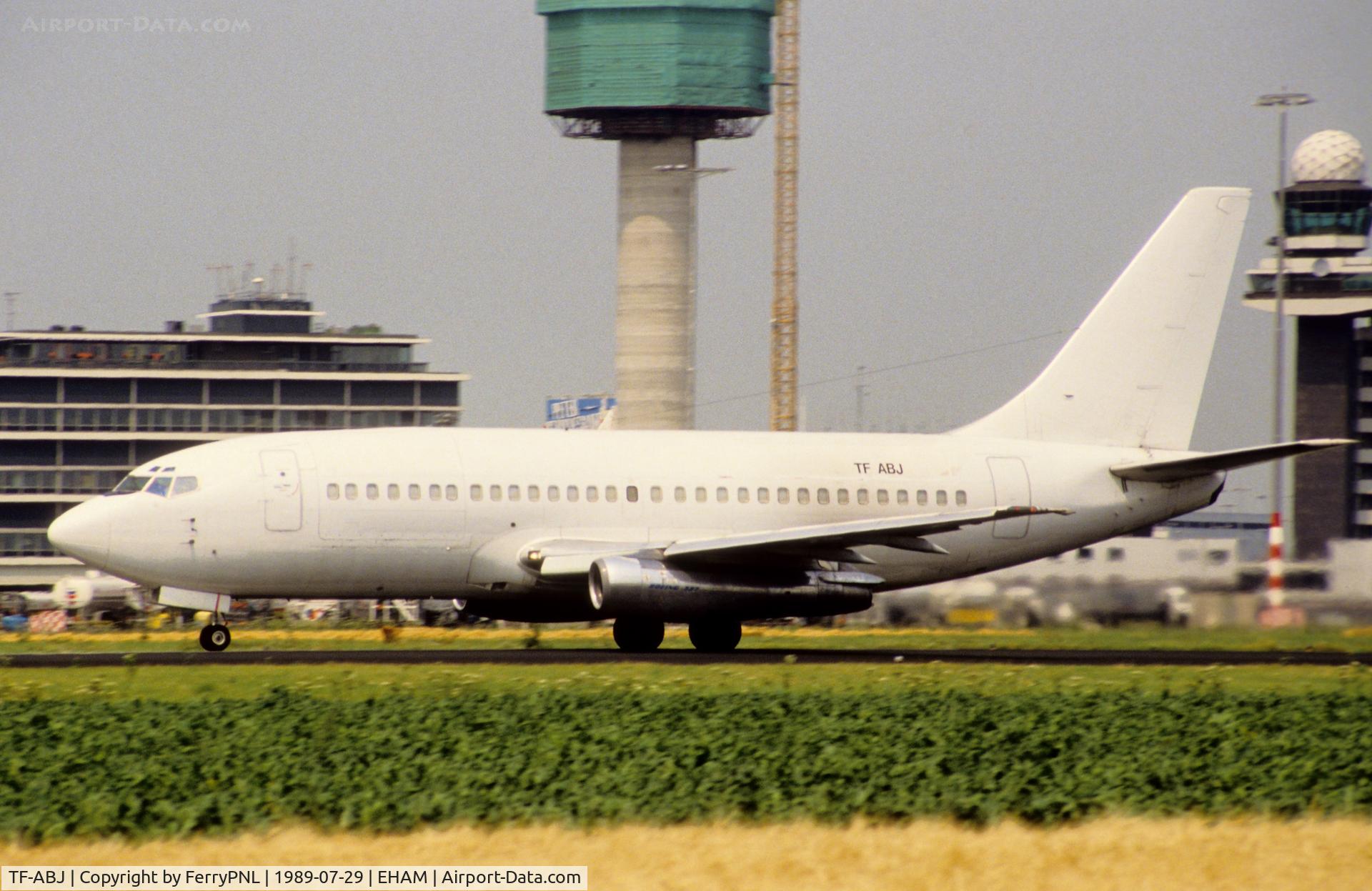 TF-ABJ, 1968 Boeing 737-210C C/N 19594, Eagle Air B732 departing AMS